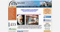 Desktop Screenshot of crawfordlibrary.org